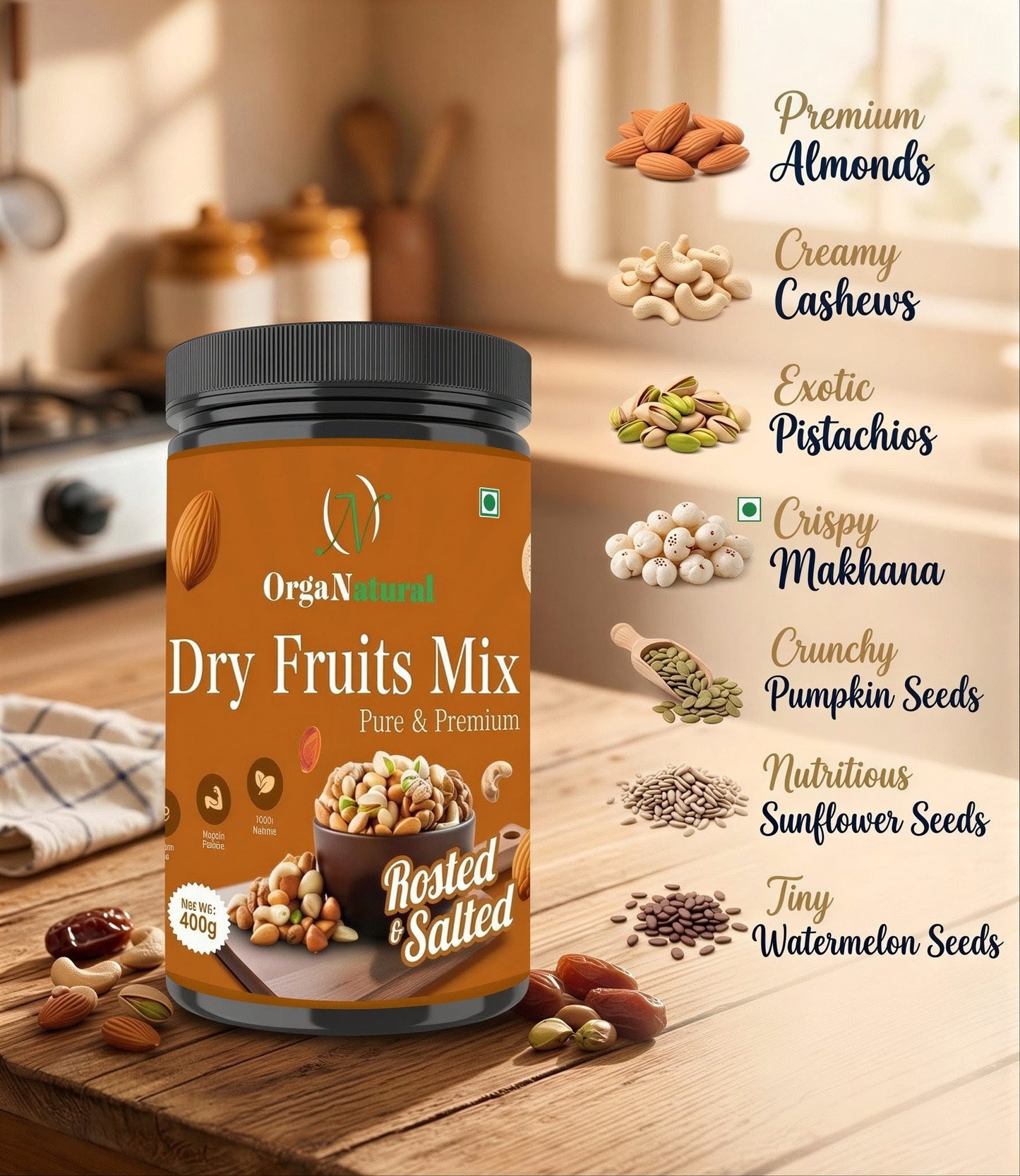 Dryfruits Mix (Roasted & Salted)