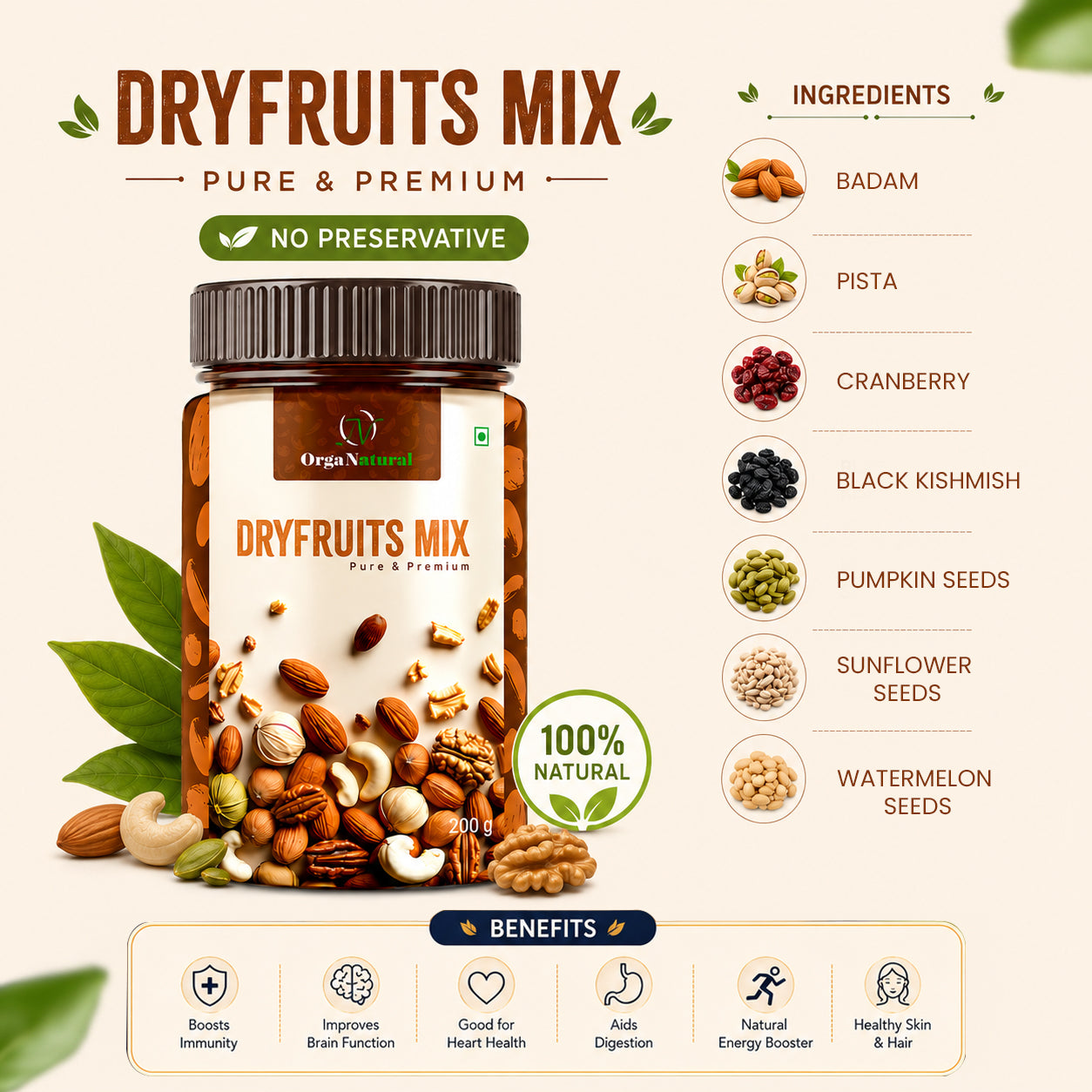 Dryfruits Mix (No Preservatives)
